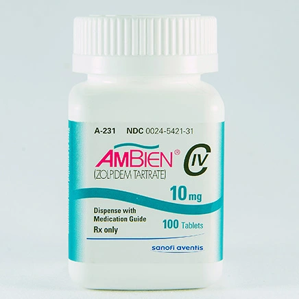 Ambien Sleeping Pills Bottle