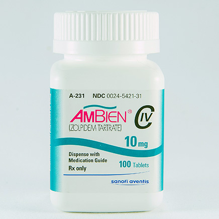 Ambien Sleeping Pills Bottle